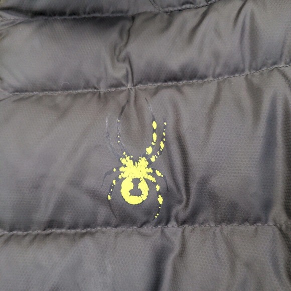 Spyder Men's Puffer Jacket Brown Medium Long Sleeve Full Zipper Polyester - Picture 5 of 14